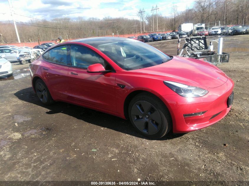 2023 TESLA MODEL 3 REAR-WHEEL DRIVE