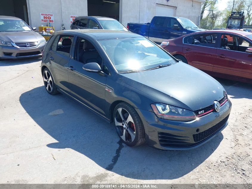 2015 VOLKSWAGEN GOLF GTI 2.0T SE 4-DOOR