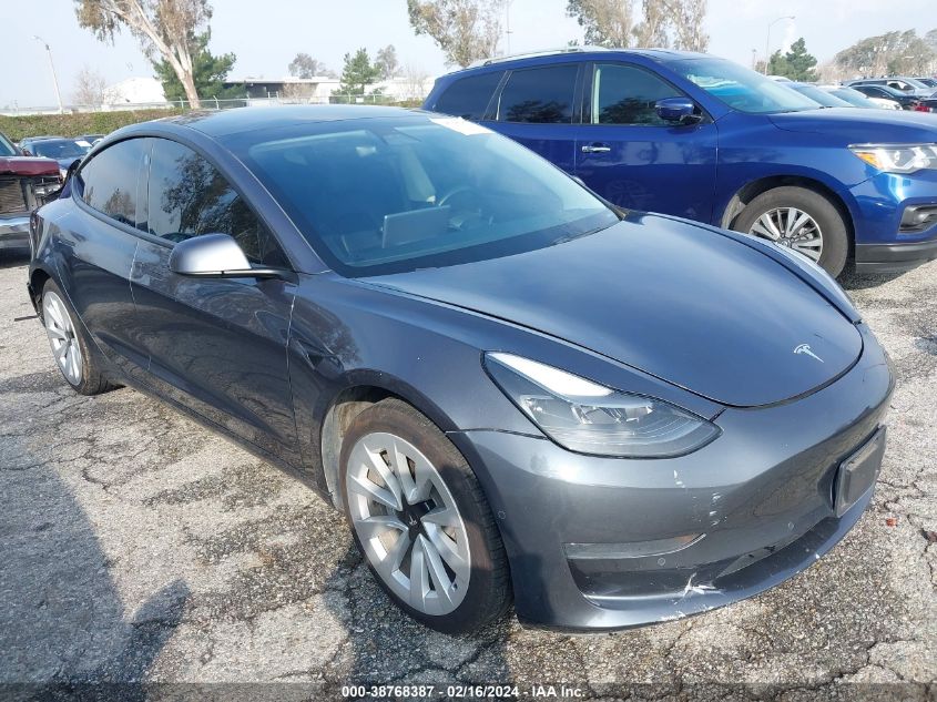 2021 TESLA MODEL 3 STANDARD RANGE PLUS REAR-WHEEL DRIVE