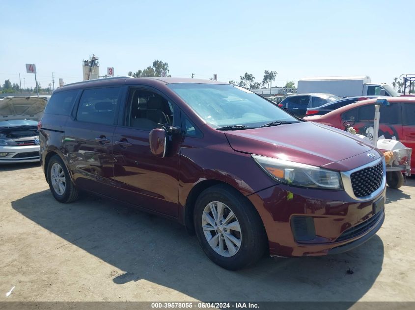 2015 KIA SEDONA LX