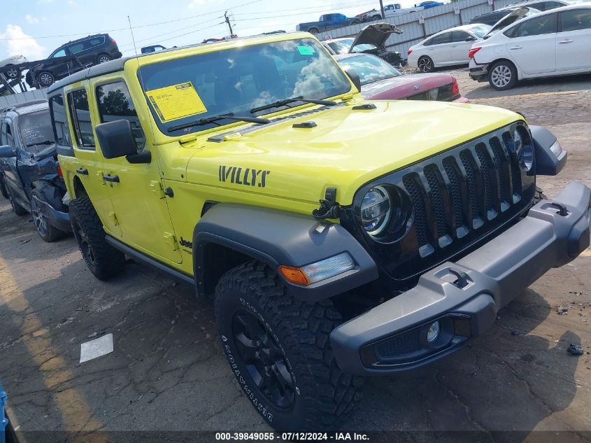 2022 JEEP WRANGLER UNLIMITED WILLYS 4X4