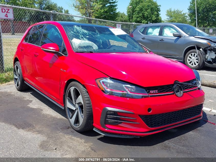 2019 VOLKSWAGEN GOLF GTI 2.0T AUTOBAHN/2.0T RABBIT EDITION/2.0T S/2.0T SE