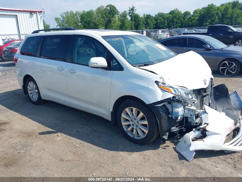 2015 TOYOTA SIENNA LIMITED PREMIUM 7 PASSENGER