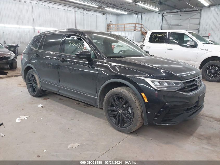 2022 VOLKSWAGEN TIGUAN 2.0T SE R-LINE BLACK