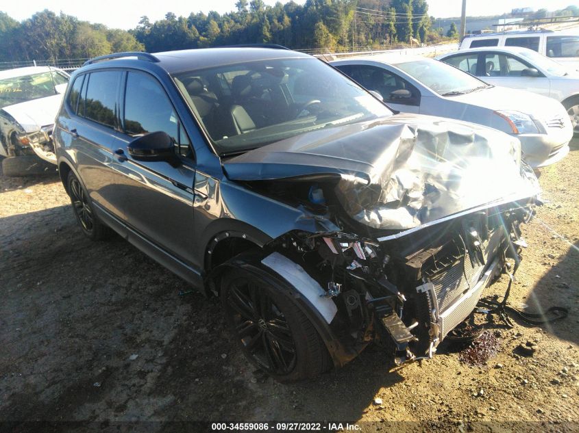 2022 VOLKSWAGEN TIGUAN 2.0T SE R-LINE BLACK