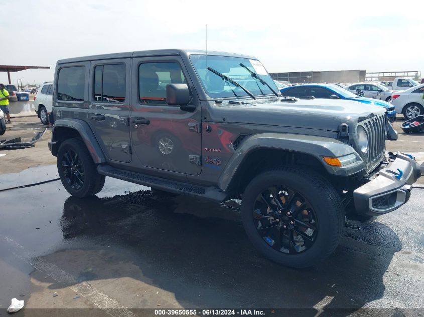 2022 JEEP WRANGLER 4XE UNLIMITED SAHARA 4X4