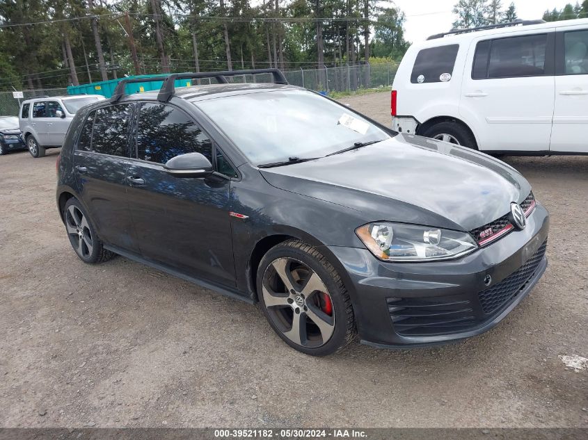 2017 VOLKSWAGEN GOLF GTI AUTOBAHN 4-DOOR/S 4-DOOR/SE 4-DOOR/SPORT 4-DOOR