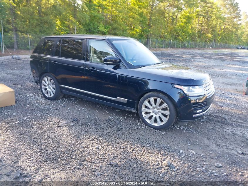 2016 LAND ROVER RANGE ROVER 5.0L V8 SUPERCHARGED