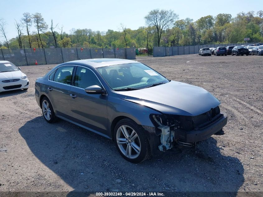 2012 VOLKSWAGEN PASSAT 3.6L V6 SE