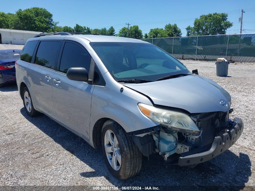 2013 TOYOTA SIENNA LE V6 8 PASSENGER