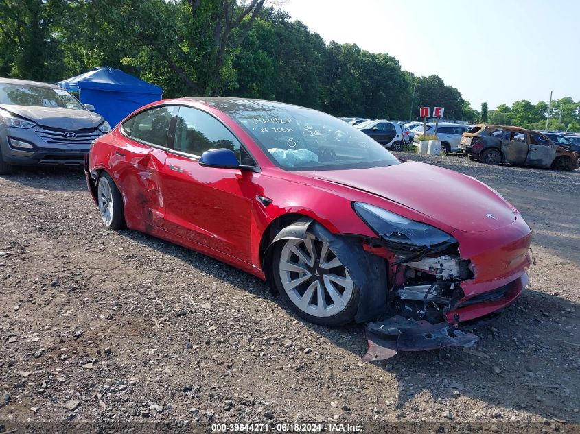 2021 TESLA MODEL 3 LONG RANGE DUAL MOTOR ALL-WHEEL DRIVE