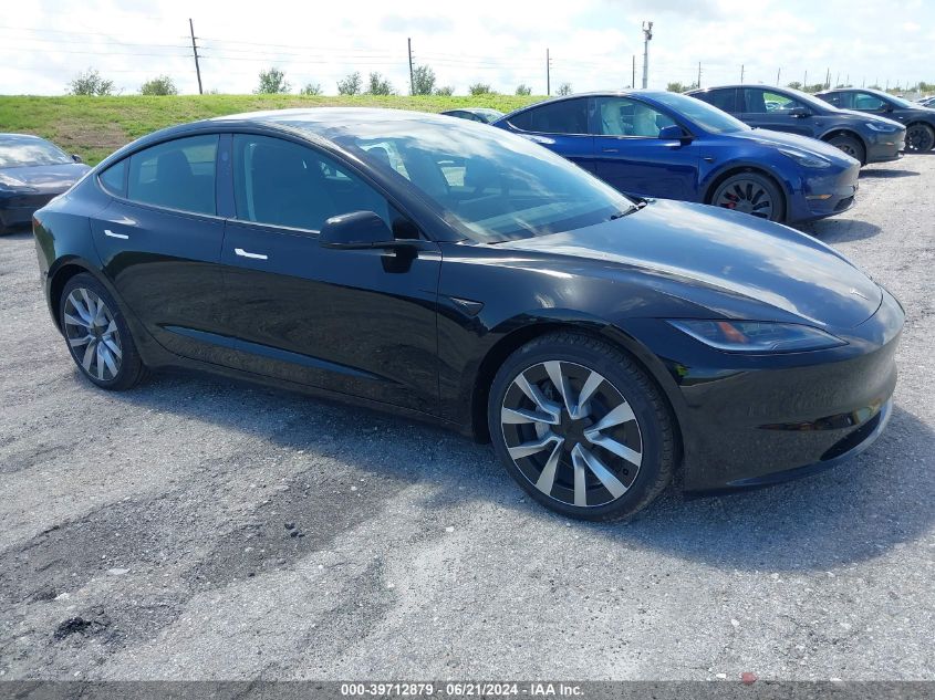 2024 TESLA MODEL 3 REAR-WHEEL DRIVE