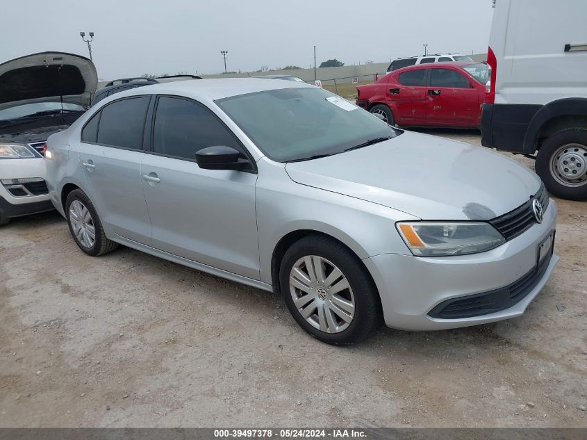 2012 VOLKSWAGEN JETTA 2.0L S