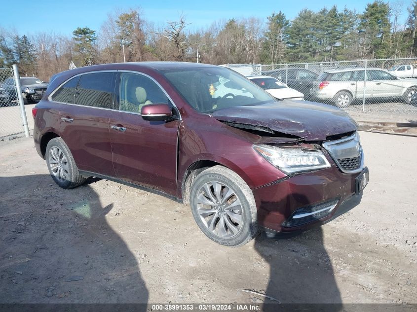 2015 ACURA MDX TECHNOLOGY PACKAGE