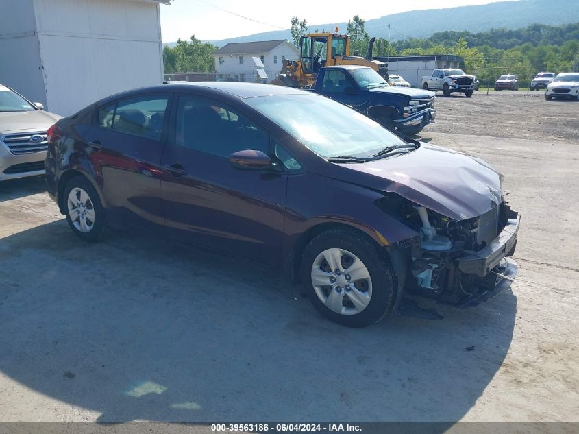 2018 KIA FORTE LX