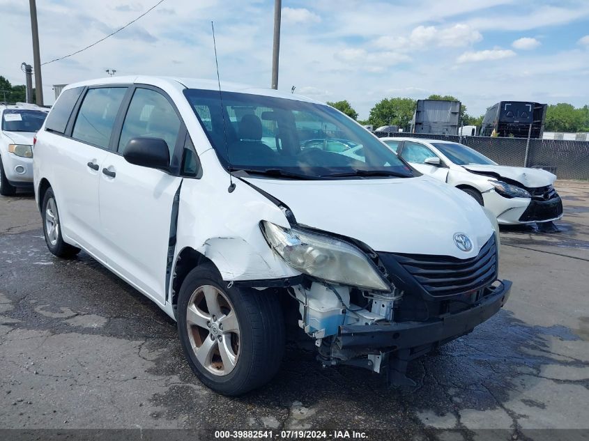 2014 TOYOTA SIENNA L V6 7 PASSENGER