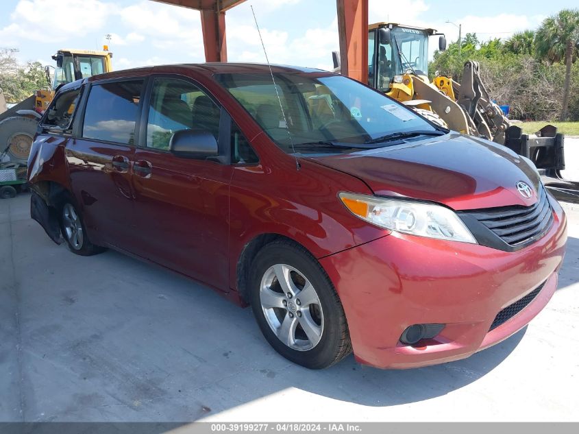 2014 TOYOTA SIENNA L V6 7 PASSENGER