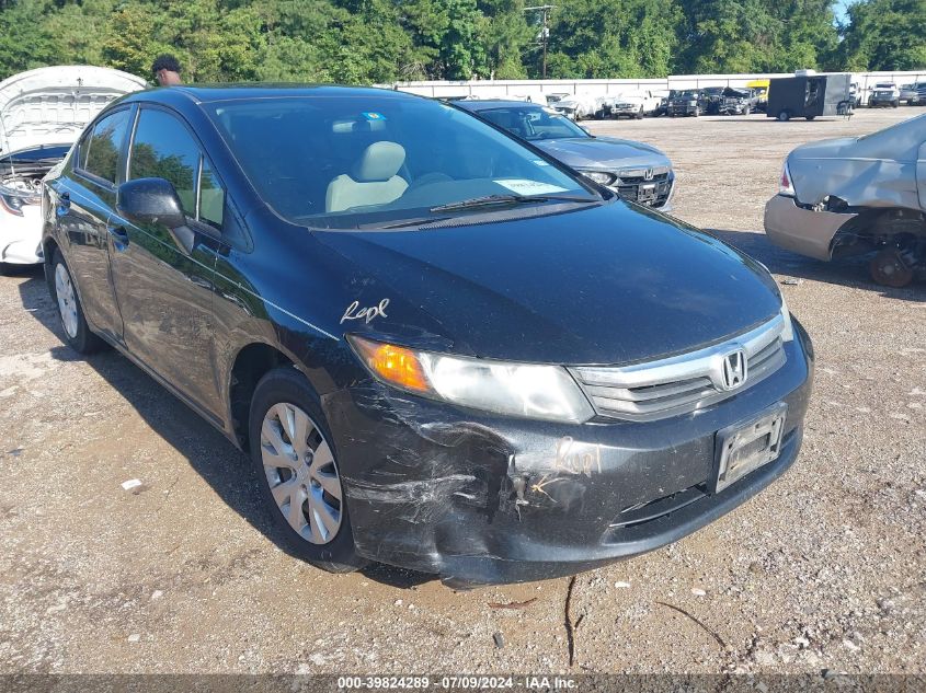 2012 HONDA CIVIC LX