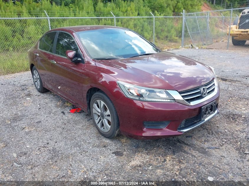 2013 HONDA ACCORD LX