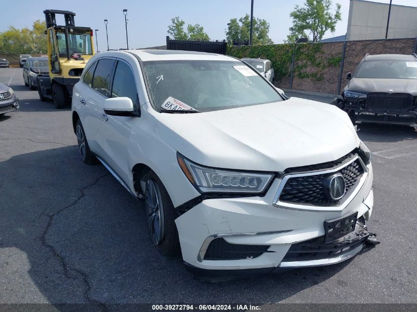 2019 ACURA MDX TECH   ENTERTAINMENT PKGS