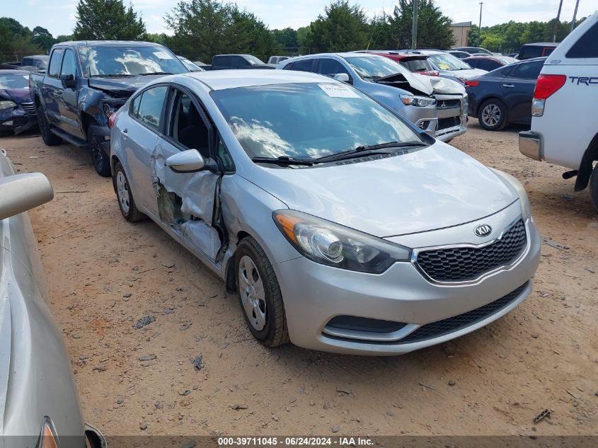 2016 KIA FORTE LX