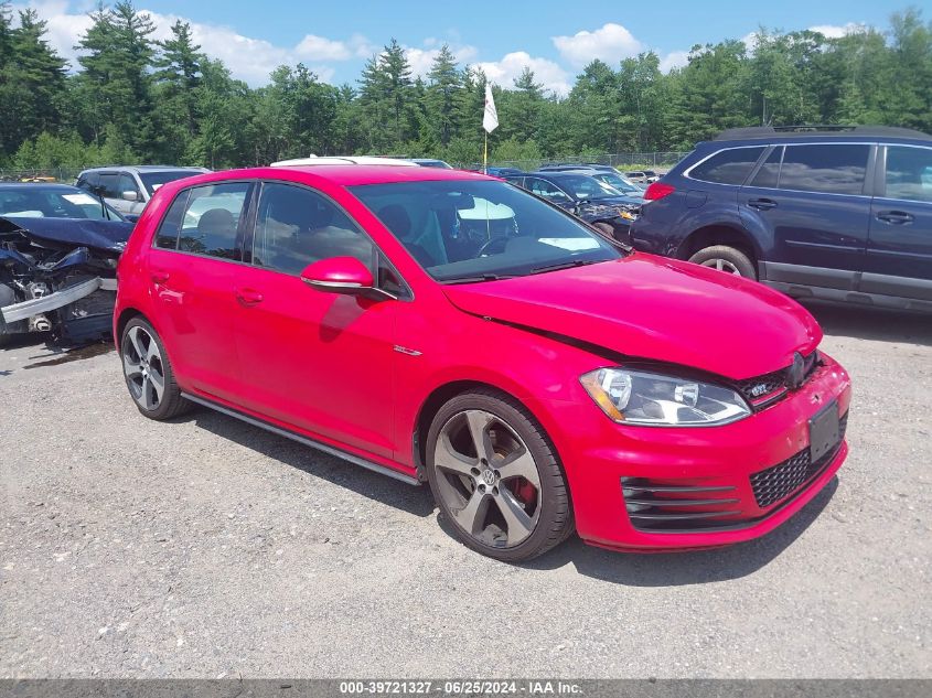 2017 VOLKSWAGEN GOLF GTI AUTOBAHN 4-DOOR/S 4-DOOR/SE 4-DOOR/SPORT 4-DOOR