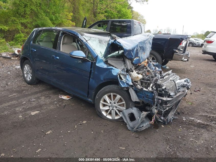 2015 VOLKSWAGEN GOLF TSI S 4-DOOR