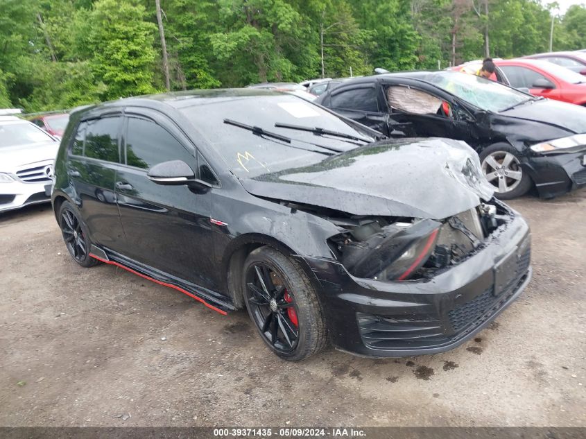 2017 VOLKSWAGEN GOLF GTI SE 4-DOOR