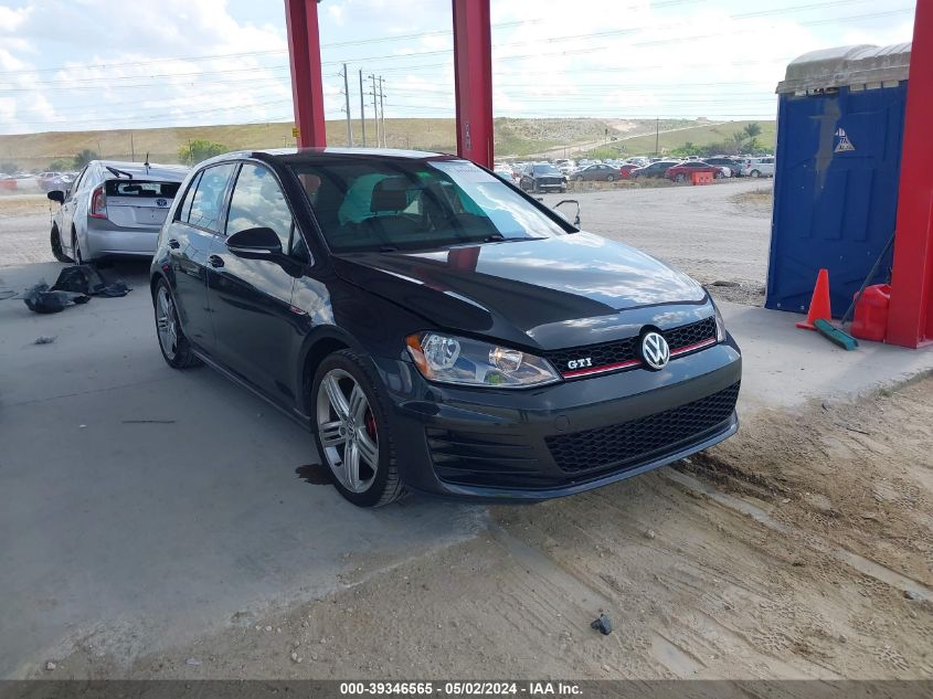 2016 VOLKSWAGEN GOLF GTI SE 4-DOOR