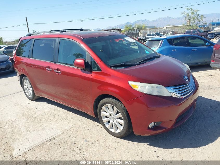 2012 TOYOTA SIENNA LIMITED V6 7 PASSENGER