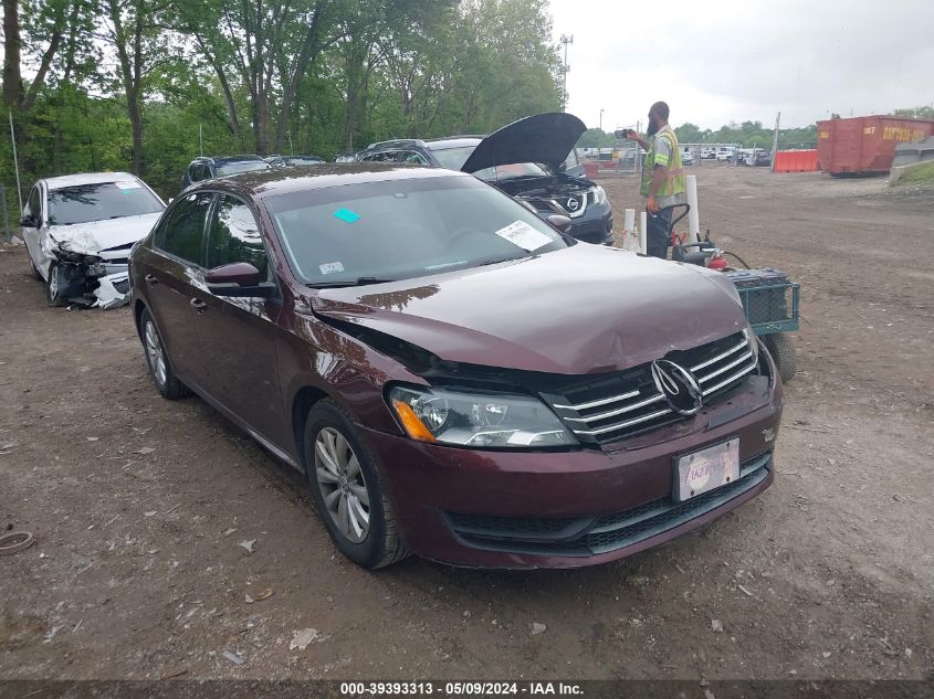 2013 VOLKSWAGEN PASSAT 2.5L S