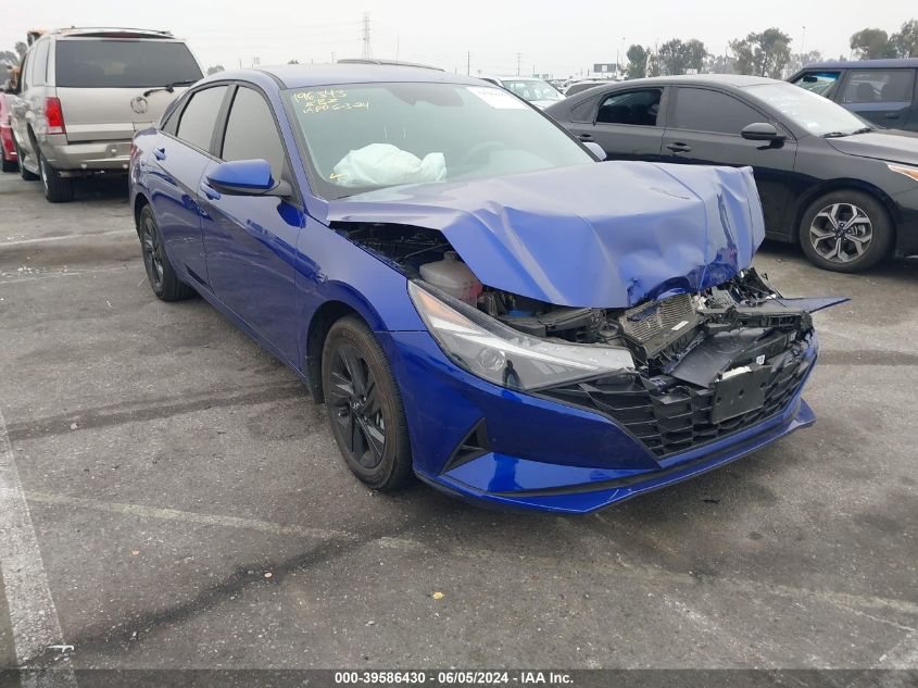 2023 HYUNDAI ELANTRA HYBRID BLUE