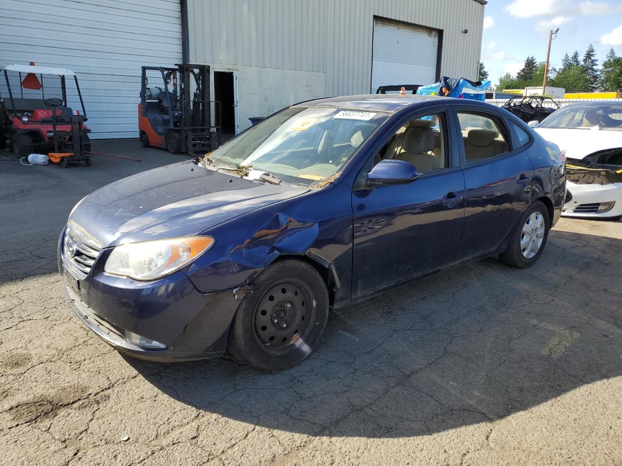 2010 HYUNDAI ELANTRA BLUE