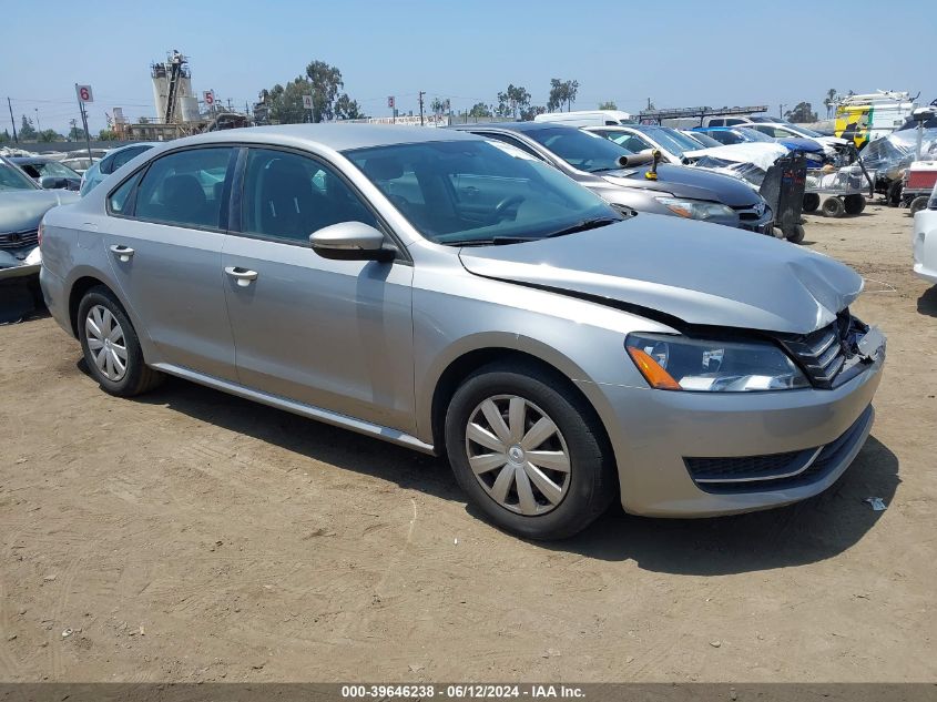 2012 VOLKSWAGEN PASSAT 2.5L S