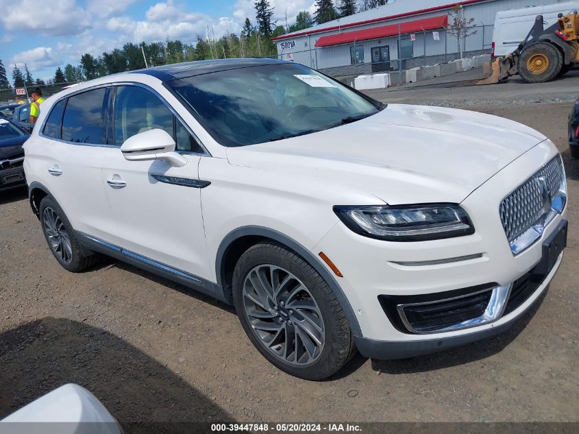 2019 LINCOLN NAUTILUS RESERVE