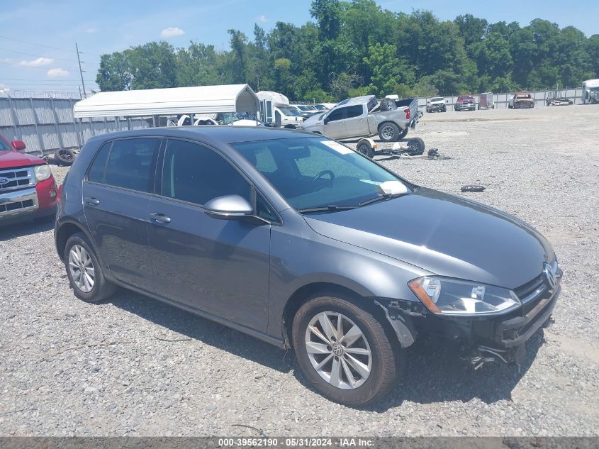 2016 VOLKSWAGEN GOLF TSI S 4-DOOR