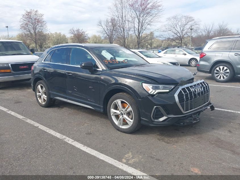 2021 AUDI Q3 PREMIUM PLUS 45 TFSI S LINE QUATTRO TIPTRONIC