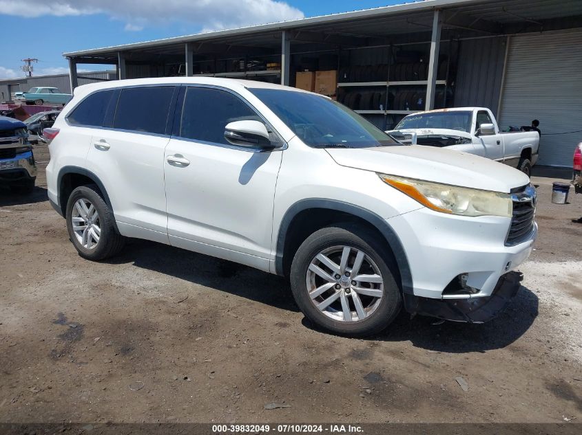 2014 TOYOTA HIGHLANDER LE