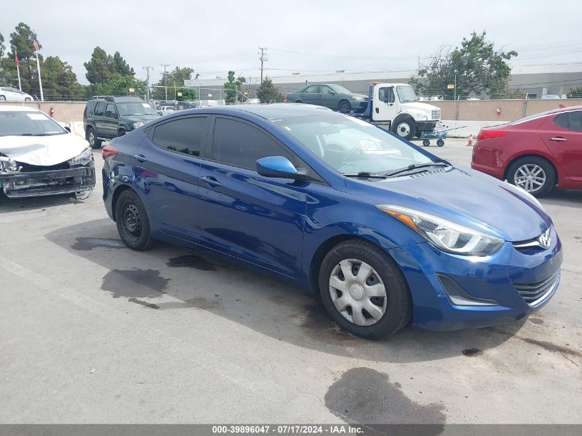 2016 HYUNDAI ELANTRA SE