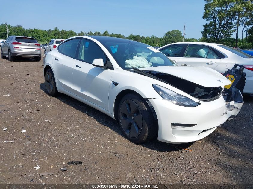 2021 TESLA MODEL 3 STANDARD RANGE PLUS REAR-WHEEL DRIVE