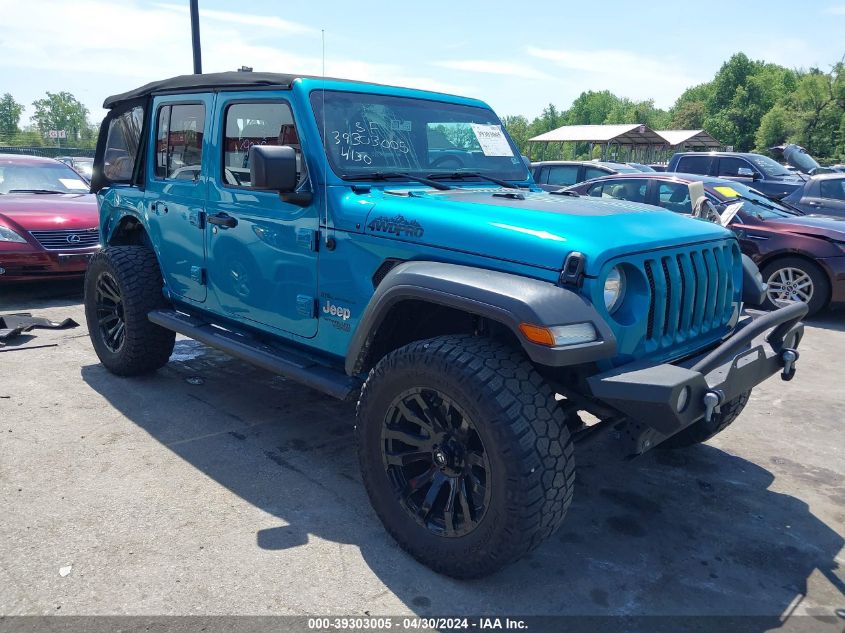 2020 JEEP WRANGLER UNLIMITED BLACK AND TAN 4X4