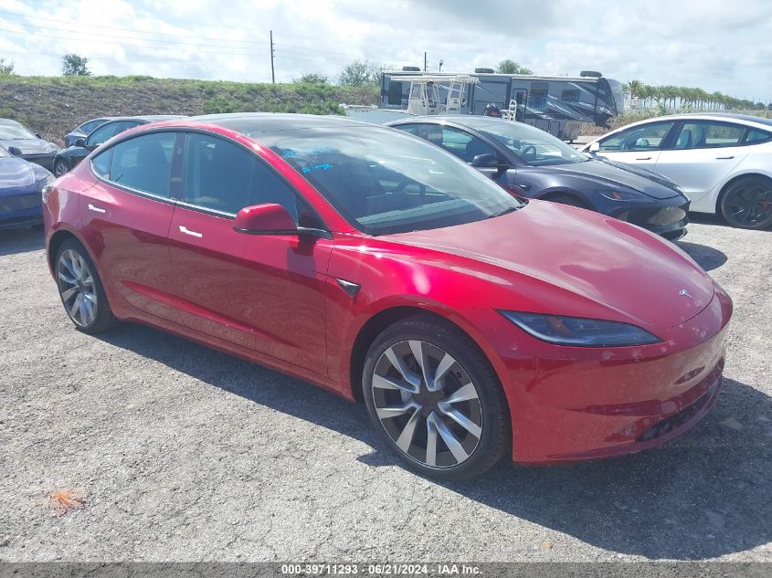 2024 TESLA MODEL 3 REAR-WHEEL DRIVE