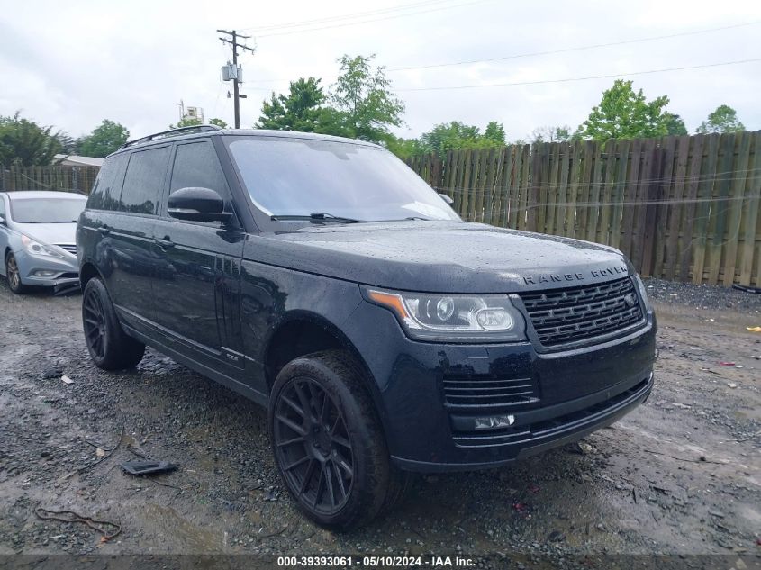 2016 LAND ROVER RANGE ROVER 5.0L V8 SUPERCHARGED