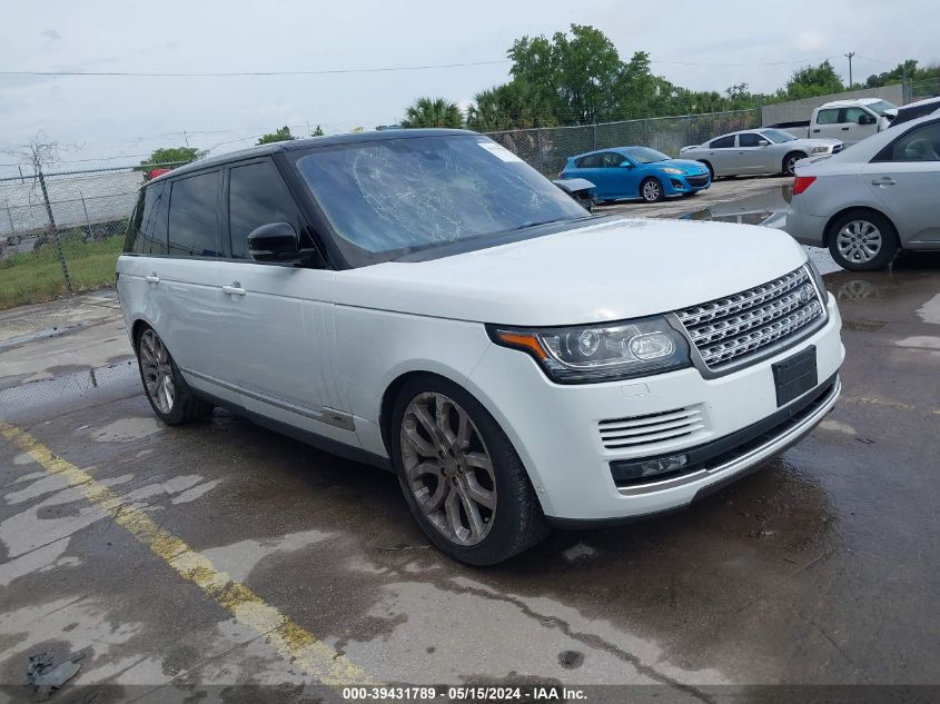 2016 LAND ROVER RANGE ROVER 5.0L V8 SUPERCHARGED