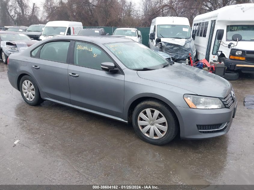 2013 VOLKSWAGEN PASSAT 2.5L S