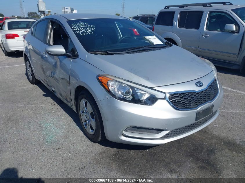 2016 KIA FORTE LX