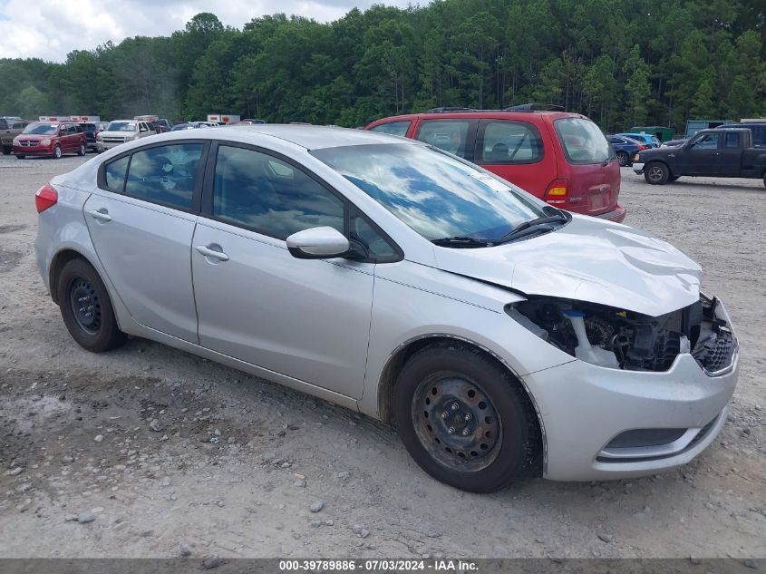 2016 KIA FORTE LX