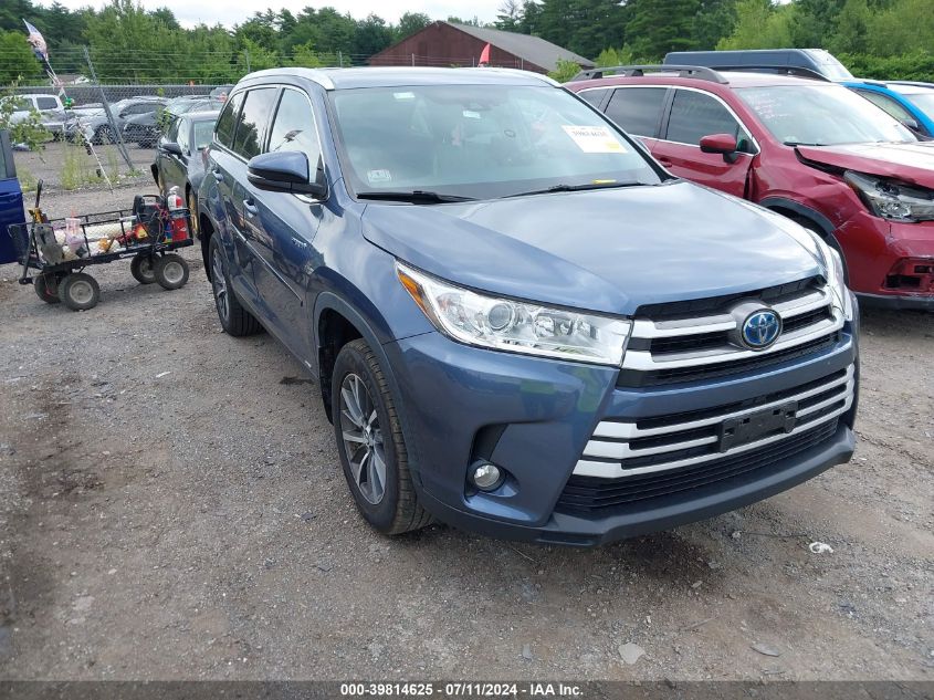 2019 TOYOTA HIGHLANDER HYBRID XLE