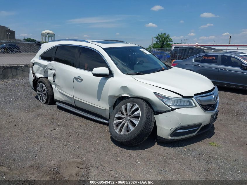 2016 ACURA MDX TECHNOLOGY   ACURAWATCH PLUS PACKAGES/TECHNOLOGY PACKAGE