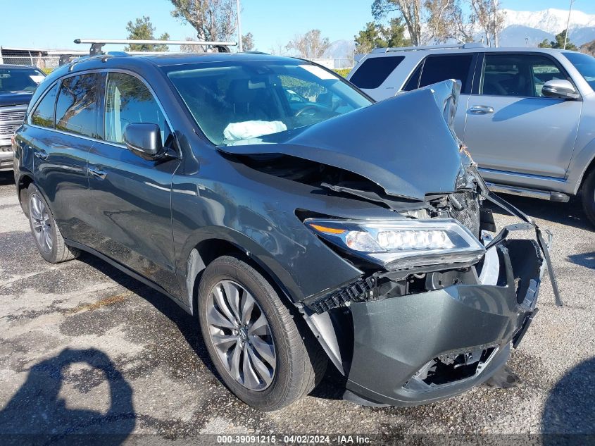 2015 ACURA MDX TECHNOLOGY PACKAGE